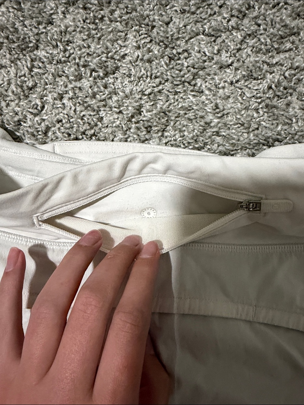 lululemon athletica Hottie Hot Shorts White Athletic Running Shorts - Picture 2 of 5